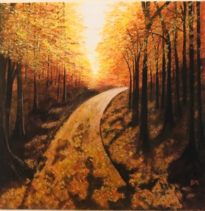 Brenda, Autumn woodland scene. Acrylic 10.20.jpg